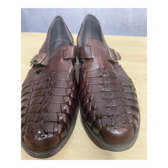 Giorgio Brutini Mens Genuine Leather Fisherman Sandals Brown Size 11D - Picture 4 of 8